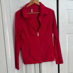 Women's Red Zip-Up Jacket